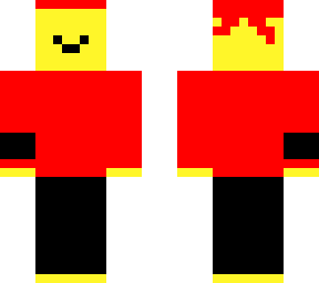 main skin red black other side