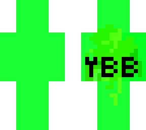 my minecraft skin (ybb stands for ya boi benny)