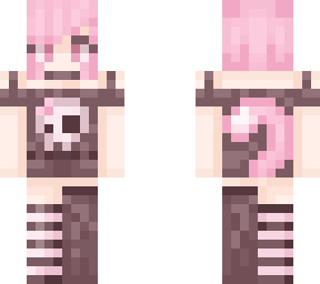 pink hair emo cat girl