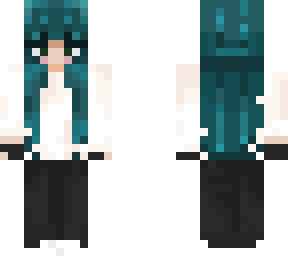 teal hair y2k