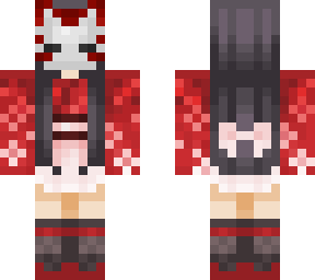 [reuploaded] kitsune mask girl