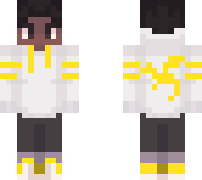 black yellow hoddie