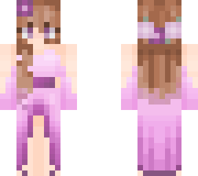 cute girl in purple dress