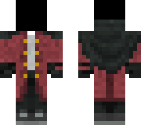 layered design on red coat