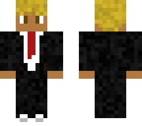 so chopped with blond hair brown eyes and suited up