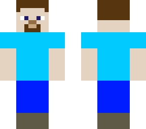 bright minimalistic steve