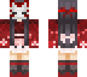 kitsune masked girl re-edited