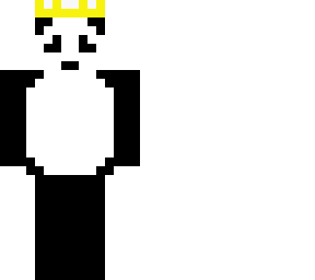 panda with a crown