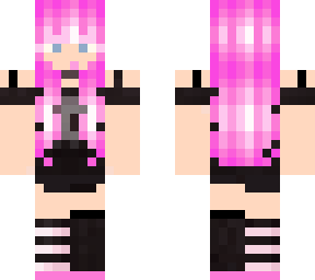 pink hair girl