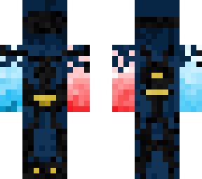 red & blue mech