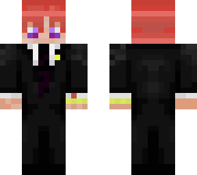 red hair suit