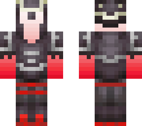 requested skin(black to red to white gradient in netherite)