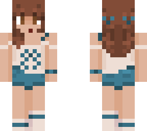 a casual girl who likes blue 2.0
