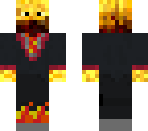 blaze suit with flames