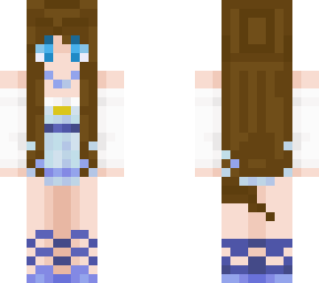 girl with blue dress