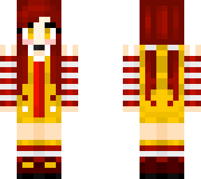 mc donald's e-girl clown v7 (gold)(no logo)