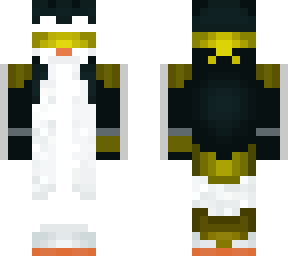penguin with blindfold (edited) yellow