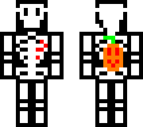 skeleton with brain