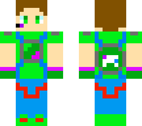 damon redesign but with blue instead of purple on the shirt