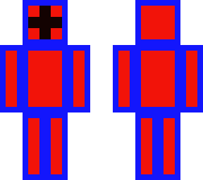 red and blue