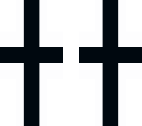 with and black cross