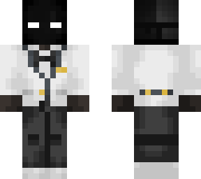 black w suit