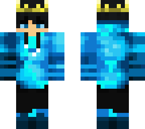 blue skin with crown