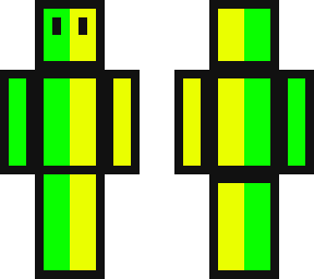 half green half yellow skin