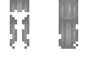 white/gray hair girl base