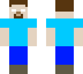 bright minimalistic herobrine