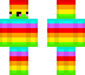 kawaii rainbow block derp