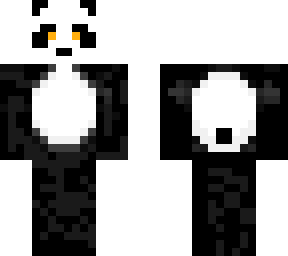 panda w/ simple texturing (orange eyes)