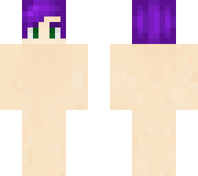 base skin w/ short purple hair
