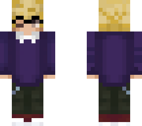lezy blond version and purple shirt