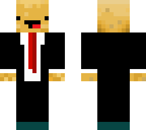potato in suit