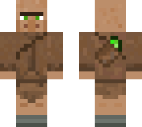 villager with a bag of emeralds