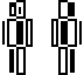 black and white