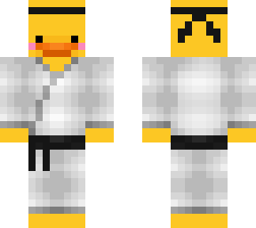 ducky doing karate