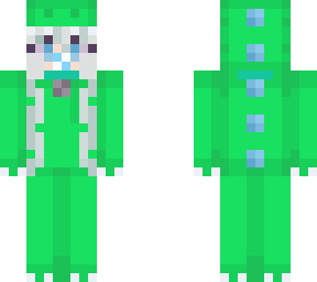 green dino girl
