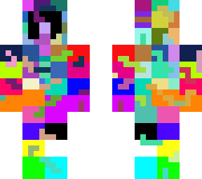 spooky glitched steve
