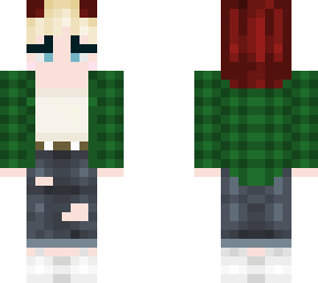 green girl with sleeves up