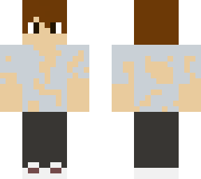 man with torn shirt