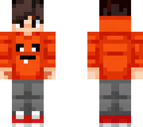 orange hoodie