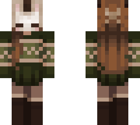 [reuploaded] bunny masked deers in the forest