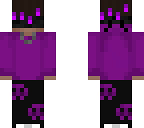 blindfolded dude in purple hoodie