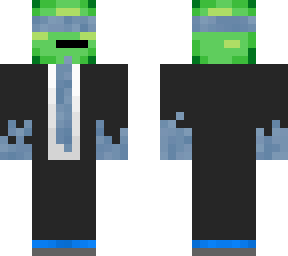 cool suit blinfolded man