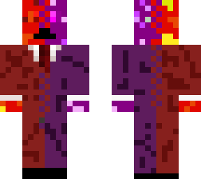 end and nether creeper in a suit