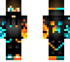 fire and blue -