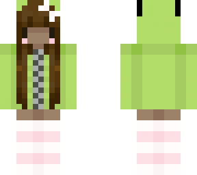 gir blk girl hoodie (brown hair)