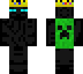 king enderman with creaper logo